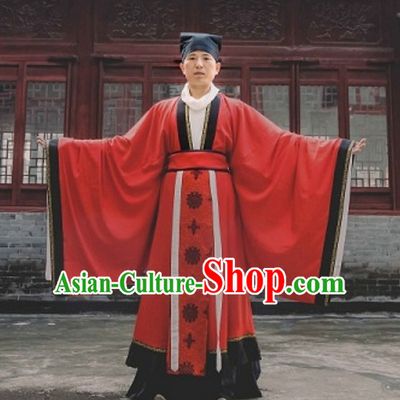 Tang Dynasty Wedding Dresses and Hat for Bridegroom