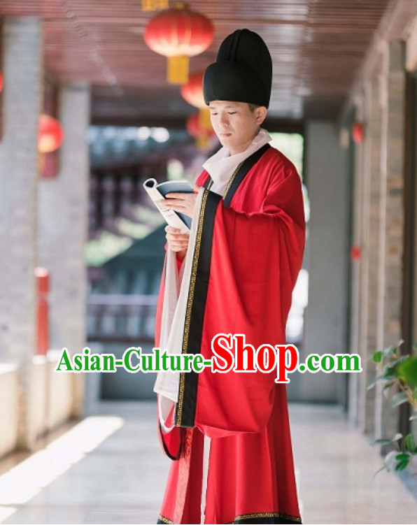 Tang Dynasty Wedding Dresses and Hat for Bridegroom Tang Dynasty Wedding Dresses and Hat for Bridegroom