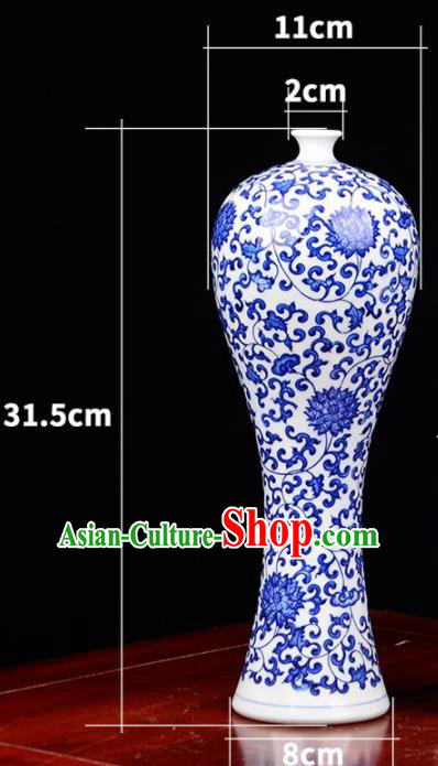 Chinese Jingdezhen Ceramic Craft Twine Lotus Pattern Enamel Vase Handicraft Traditional Porcelain Vase Chinese Jingdezhen Ceramic Craft Twine Lotus Pattern Enamel Vase Handicraft Traditional Porcelain Vase