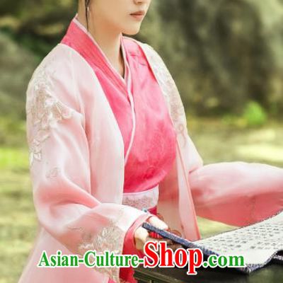 Drama Queen Dugu Chinese Traditional Ancient Hanfu Dress Sui Dynasty Nobility Lady Embroidered Historical Costume for Women