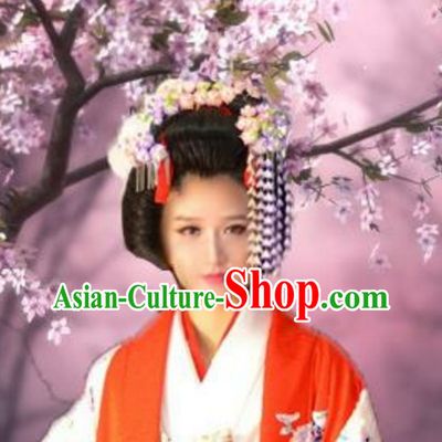 Classical Asian Hair Jewelry Handmade White Flowers Decorations Set
