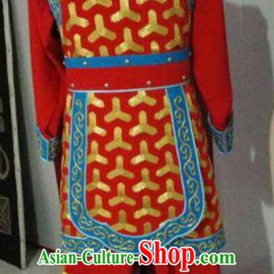 Chinese Beijing Opera Red Clothing Traditional Sichuan Opera Face Changing Costume for Men