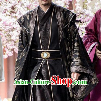 Chinese Ancient Northern Zhou Dynasty Drama Royal Highness Embroidered Historical Costume for Men