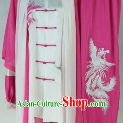 Chinese Traditional Kung Fu Costume Martial Arts Tai Chi Embroidered Phoenix Clothing for Women