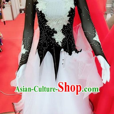 Chinese Traditional Chorus Opening Dance White Dress Modern Dance Stage Performance Costume for Women