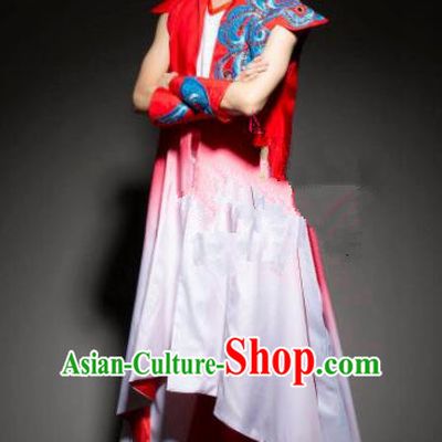 Chinese Traditional Ethnic Dance Costume Mongolian Nationality Folk Dance Stage Performance Clothing for Men