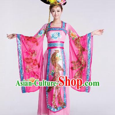 Chinese Traditional Beijing Opera Costume Classical Dance Stage Performance Pink Dress for Women