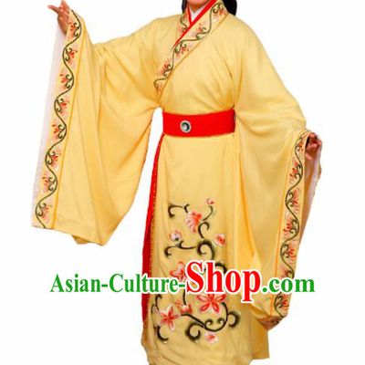 Chinese Traditional Peking Opera Nobility Childe Yellow Robe Beijing Opera Niche Costume for Men
