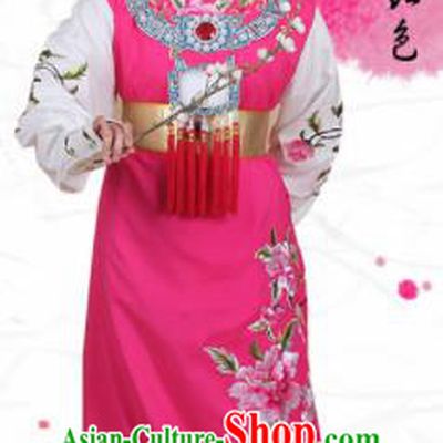 Chinese Traditional Peking Opera Jia Baoyu Embroidered Rosy Robe Beijing Opera Niche Costume for Men