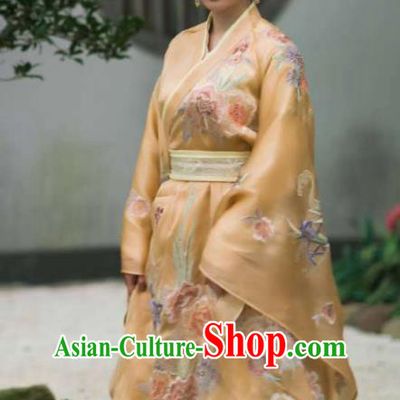 Drama Queen Dugu Chinese Ancient Northern Zhou Dynasty Imperial Empress Embroidered Historical Costume and Headpiece for Women