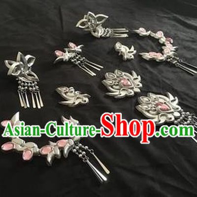 Chinese Traditional Ancient Princess Hairpins Swordswoman Hair Accessories Complete Set for Women