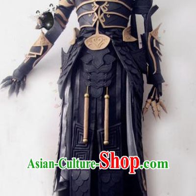 Chinese Traditional Cosplay Female General Armour Costume Ancient Swordswoman Hanfu Dress for Women