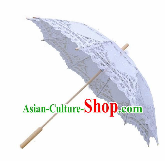 Chinese Traditional Photography Prop White Lace Umbrella Handmade Umbrellas Chinese Traditional Photography Prop White Lace Umbrella Handmade Umbrellas