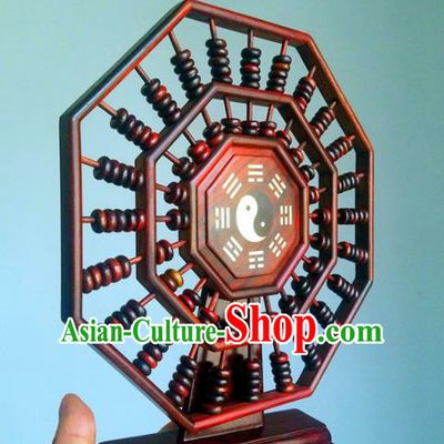 Chinese Traditional Feng Shui Items Taoism Bagua Rosewood Tai Chi Abacus Decoration