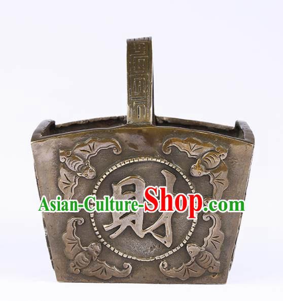 Chinese Traditional Feng Shui Items Buddhism Brass Bucket Decoration Chinese Traditional Feng Shui Items Buddhism Brass Bucket Decoration
