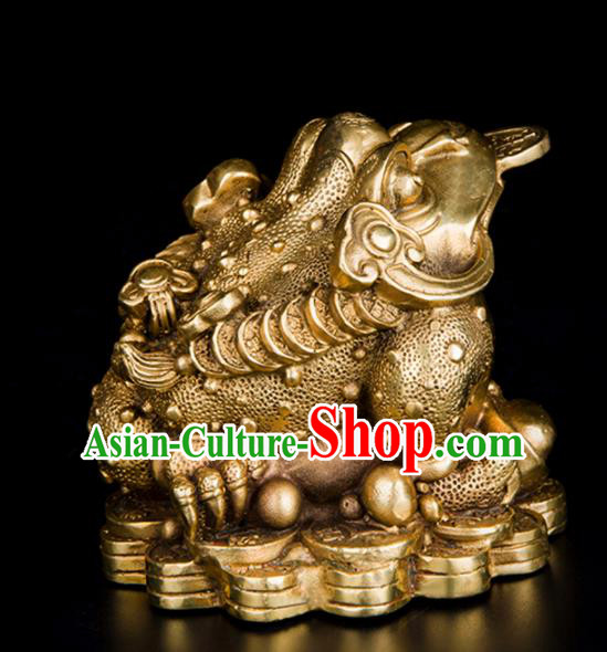 Chinese Traditional Feng Shui Items Taoism Bagua Brass Toad Decoration Chinese Traditional Feng Shui Items Taoism Bagua Brass Toad Decoration