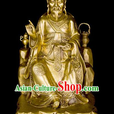 Chinese Traditional Feng Shui Items Bagua Decoration Medicine King Sun Simiao Bronze Statue