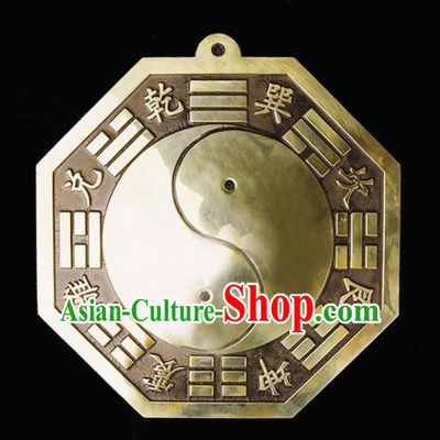 Chinese Traditional Feng Shui Items Taoism Eight Diagrams Bronze Mirror Bagua Decoration