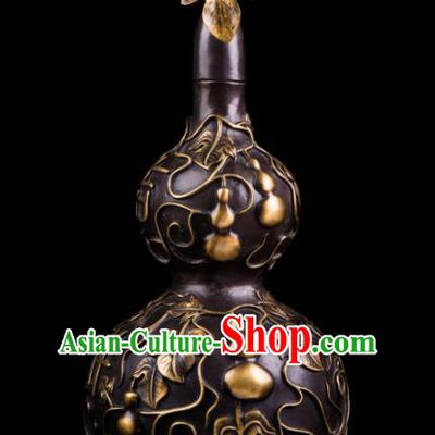 Chinese Traditional Feng Shui Items Taoism Bagua Brass Cucurbit Decoration