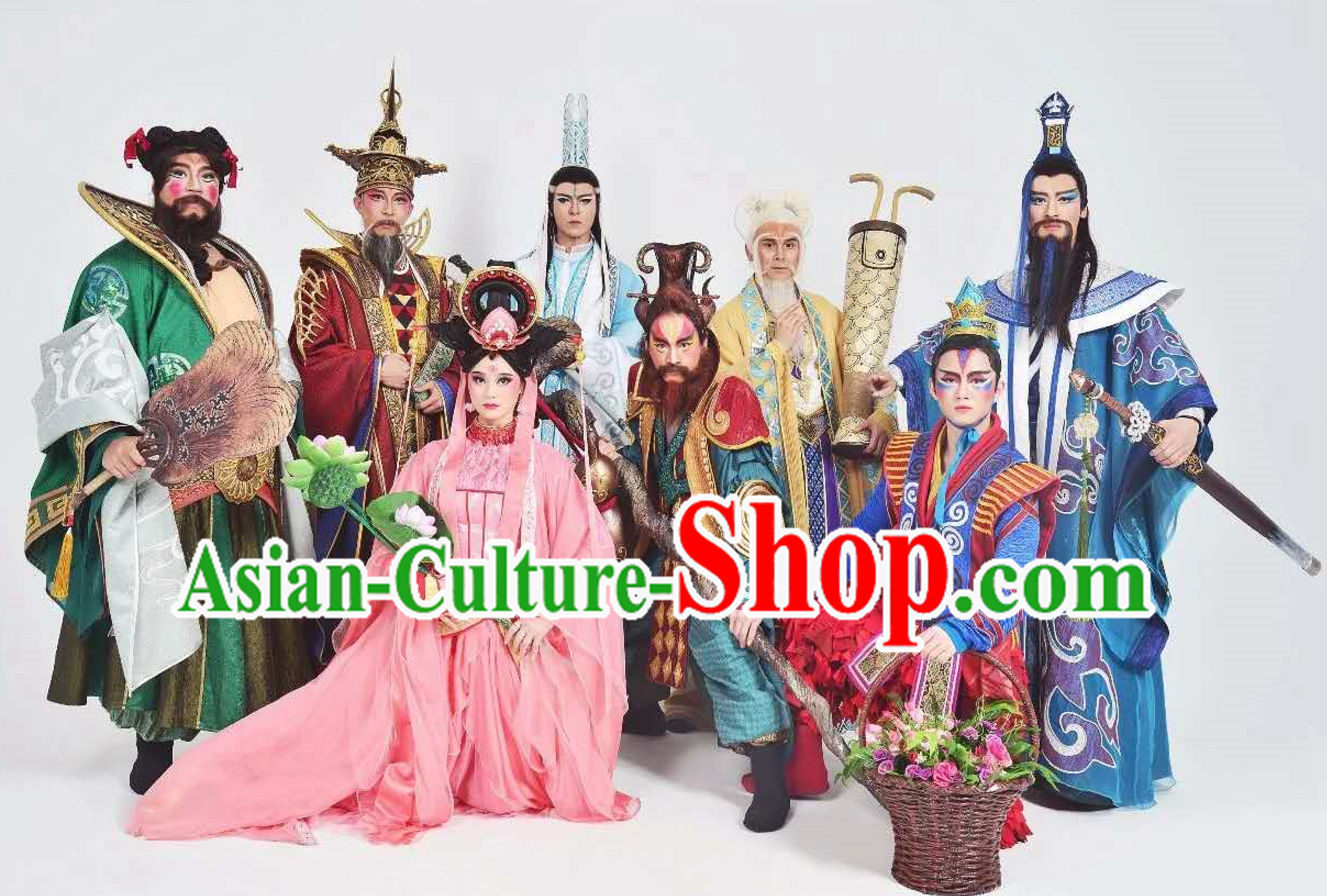 Free Shipping Brand New Ancient Chinese Eight Immortals Costumes Complete Set Free Shipping Brand New Ancient Chinese Eight Immortals Costumes Complete Set