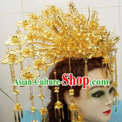 Chinese Traditional Goddess Phoenix Coronet Hairpins Ancient Queen Hair Accessories for Women