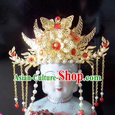 Chinese Traditional Goddess Hair Accessories Ancient Queen Mother Phoenix Coronet for Women
