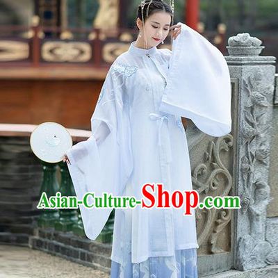 Chinese Traditional Hanfu Dress Ancient Ming Dynasty Princess Embroidered Costume for Women