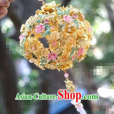 Chinese National Wedding Jewelry Accessories Handmade Traditional Tassel Lantern for Women