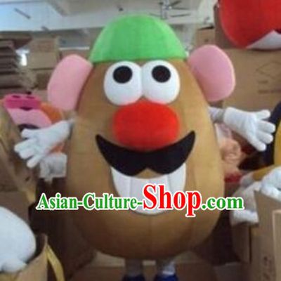Custom Made Cartoon Mascot Walking Coffee Beans