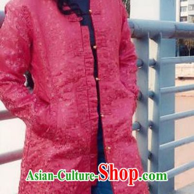 Chinese Traditional Ethnic Female Pink Dust Coat Zang Nationality Costume for Women