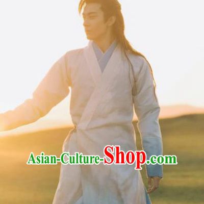 Traditional Chinese Ancient Drama Swordsman Replica Costume Tang Dynasty Nobility Childe Hanfu Clothing for Men