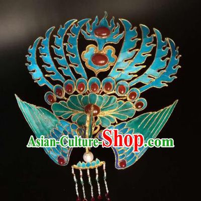 Chinese Traditional Hair Accessories Ancient Handmade Hanfu Agate Phoenix Hairpins for Women