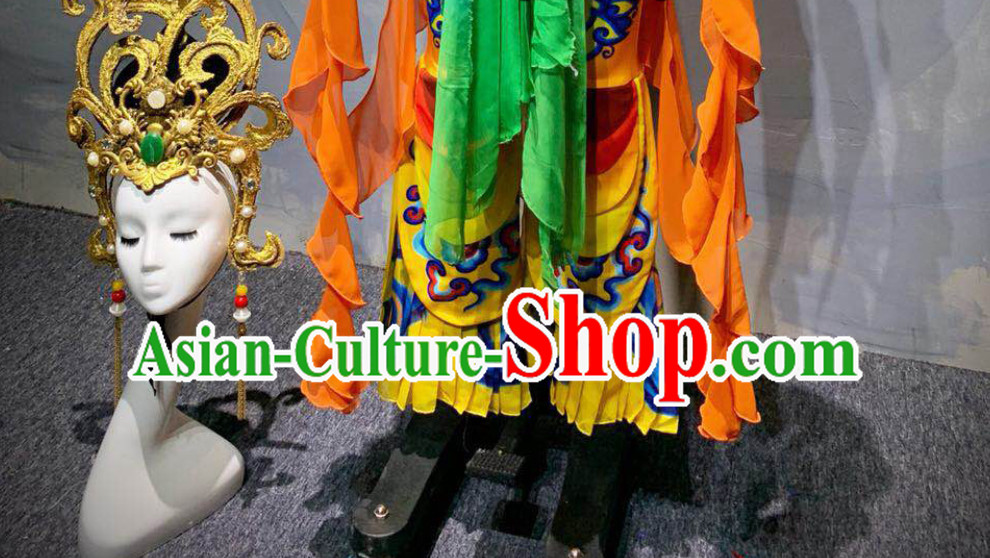 Asian Classical White Tara Deity Costume and Accessories Complete Set Asian Classical White Tara Deity Costume and Accessories Complete Set