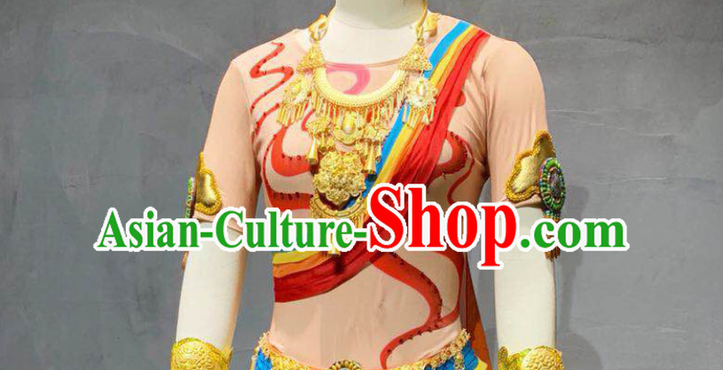 Asian Classical White Tara Deity Costume and Accessories Complete Set Asian Classical White Tara Deity Costume and Accessories Complete Set