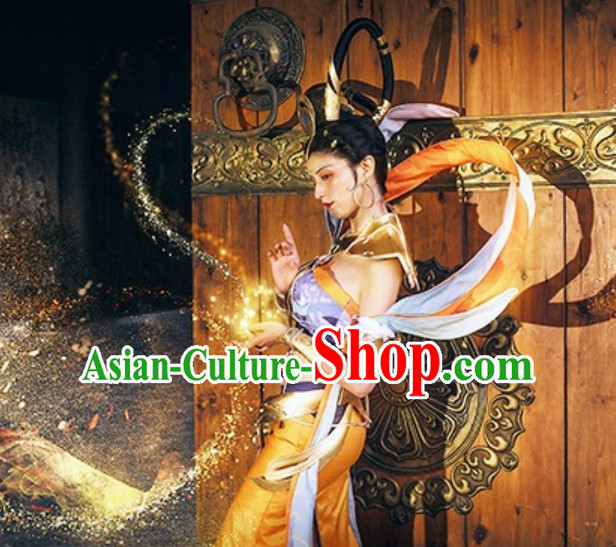 Asian Classical White Tara Deity Costume and Accessories Complete Set Asian Classical White Tara Deity Costume and Accessories Complete Set