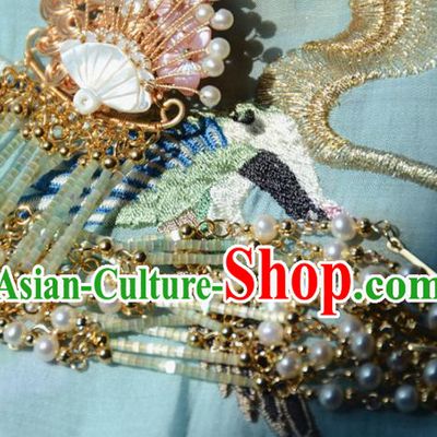 Traditional Chinese Hanfu Shell Tassel Hair Claw Hair Accessories Ancient Princess Hairpins for Women