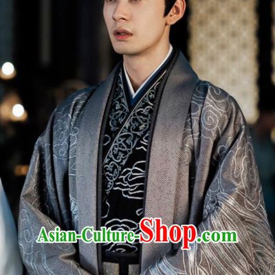 Chinese Ancient Drama Nobility Childe Hanfu Clothing Tang Dynasty Prince Embroidered Historical Costume for Men