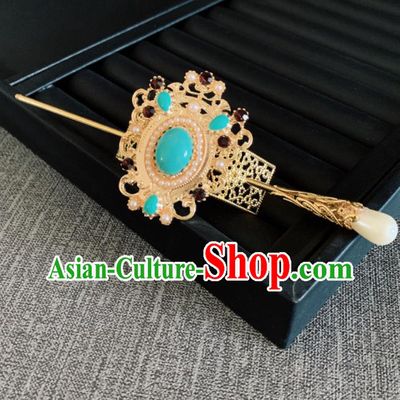 Chinese Handmade Hairdo Crown Hair Accessories Ancient Palace Headwear for Women
