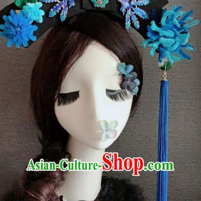 Traditional Chinese Ancient Qing Dynasty Palace Queen Headwear Hair Accessories for Women