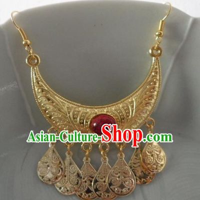 Chinese Ancient Palace Eyebrows Pendant Traditional Han Dynasty Princess Hair Accessories for Women