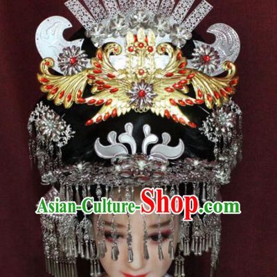 Chinese Ancient Queen Phoenix Coronet Hairpins Traditional Palace Wedding Hair Accessories for Women