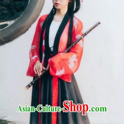 Chinese Traditional Tang Dynasty Palace Lady Hanfu Dress Ancient Peri Goddess Costume for Women