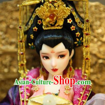 Chinese Ancient Tang Dynasty Empress Headwear Phoenix Coronet Traditional Palace Hair Accessories for Women
