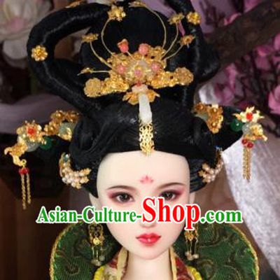Chinese Tang Dynasty Empress Headwear Phoenix Coronet Traditional Palace Hair Accessories for Women