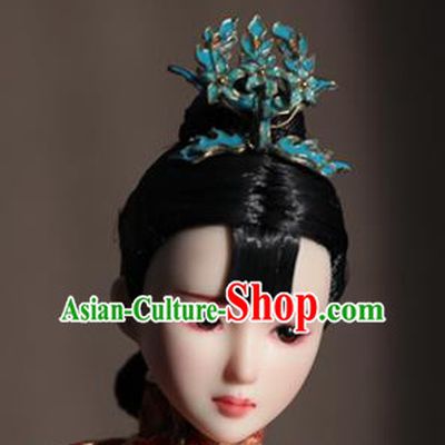 Chinese Ancient Empress Phoenix Hairpins Headwear Traditional Qing Dynasty Manchu Queen Hair Accessories for Women