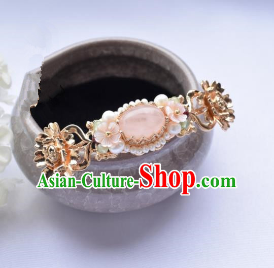 Chinese Ancient Princess Rose Chalcedony Hairpins Traditional Hanfu Hair Accessories for Women Chinese Ancient Princess Rose Chalcedony Hairpins Traditional Hanfu Hair Accessories for Women