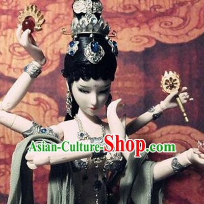 Chinese Ancient Dunhuang Flying Apsaras Hair Crown Hairpins Traditional Hanfu Hair Accessories for Women