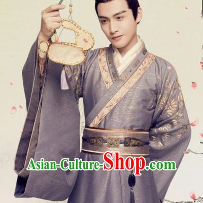 Traditional Chinese Ancient Drama Prince Hanfu Clothing Northern and Southern Dynasties Swordsman Embroidered Historical Costume for Men