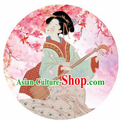 Handmade Japanese Geisha Courtesan Pink Oiled Paper Umbrellas Chinese Traditional Ancient Princess Umbrella