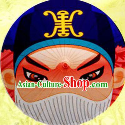 Handmade Chinese Traditional Printing Umbrellas Ancient Beijing Opera Oiled Paper Umbrella